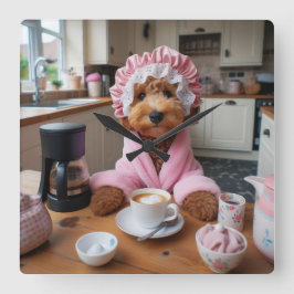 Reloj caprichoso de pared de perro