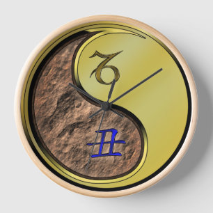 Reloj Capricornio y Buey de Metal
