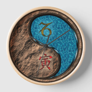 Reloj Capricornio y Tigre de Agua