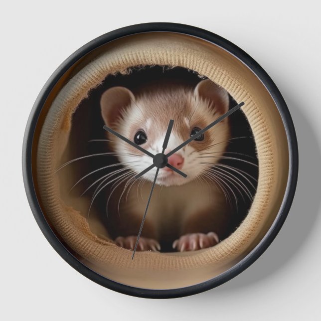 Reloj Cara de Ferret-Bebé - Ferretes cortos (Anverso)