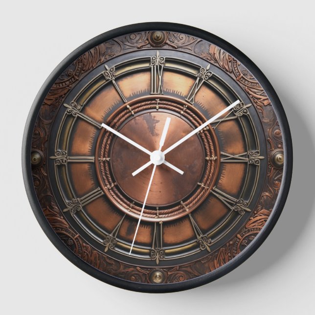 Reloj Cara de tiempo de cobre de Steampunk (Anverso)