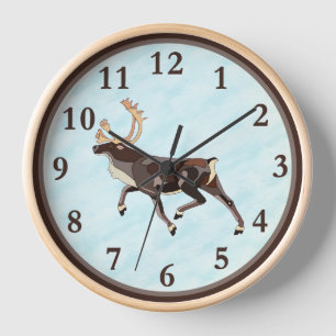 Reloj Caribú/reno de arte popular