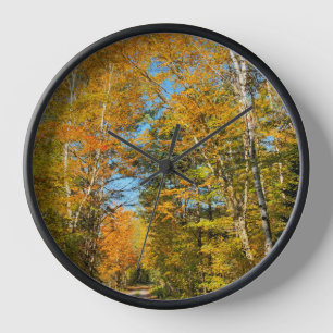 Reloj Carretera rural colores de otoño New Hampshire