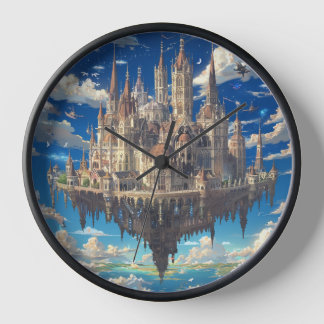 Reloj Castillo de Fantasía Flotante en las Nubes | Celes