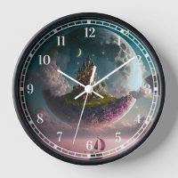 Castillo En El Arte De La Fantasía De La Luna