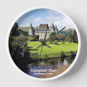Reloj Castillo Inveraray de Campbell Clan, Escocia,