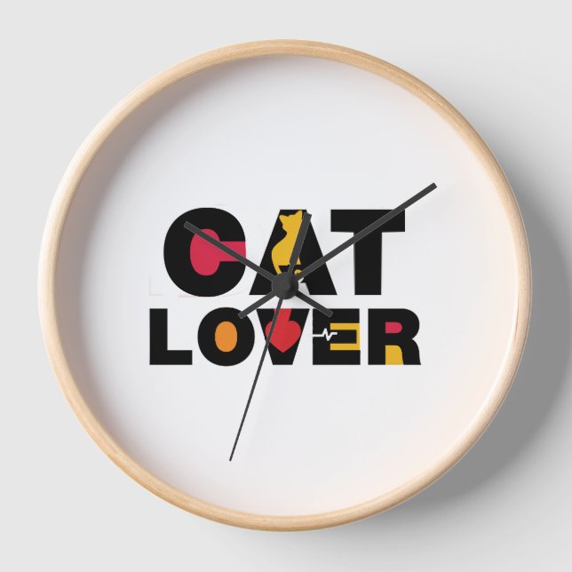 Reloj Cat Lover (Anverso)