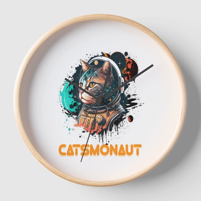Reloj Catsmonauta Astronauta Gato O Gato Espacial (Anverso)