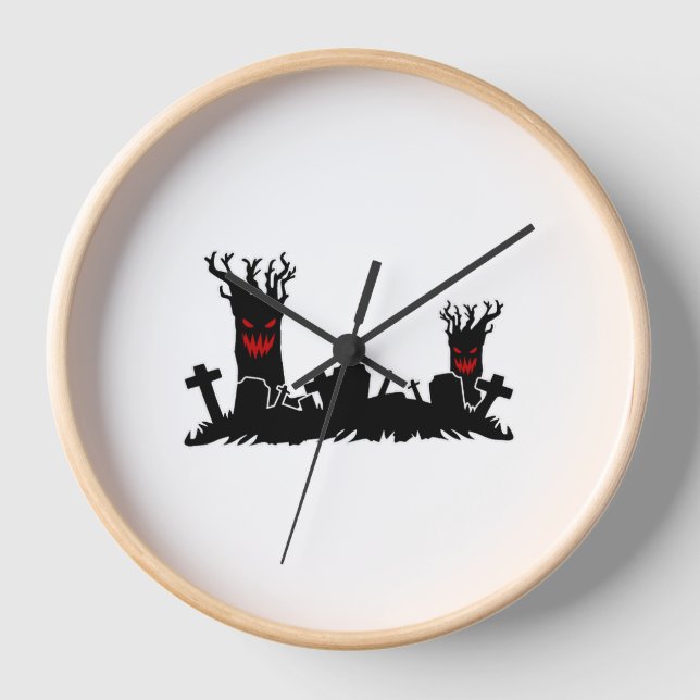 Reloj Cementerio de Halloween (Anverso)