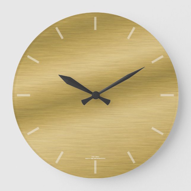 Reloj cepillado elegante de la mirada del oro (Anverso)
