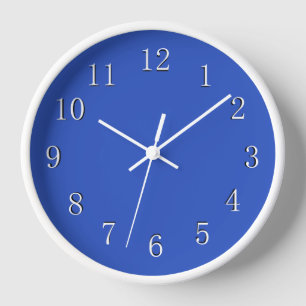 Reloj Cerulean Blue with White Frame and Hands