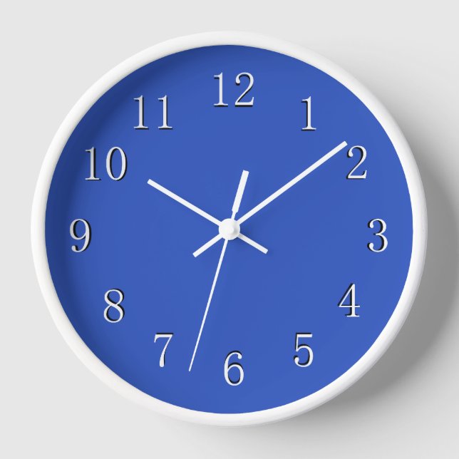 Reloj Cerulean Blue with White Frame and Hands (Anverso)