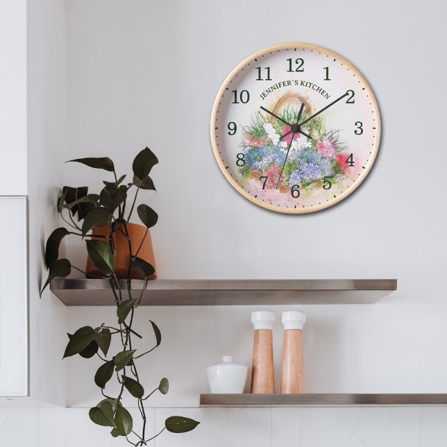 Reloj Cesta de flores de granja, pared Personalizado (Subido por el creador)