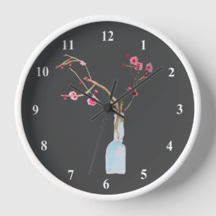 Reloj Cherry Blossom sakura acuarela arte