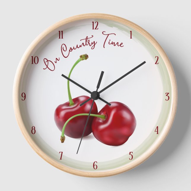 Reloj Cherry Kitchen (Anverso)