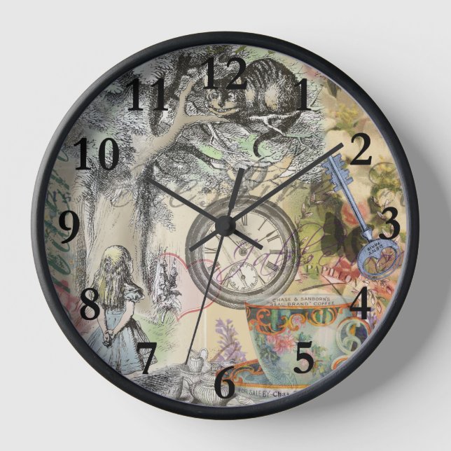 Reloj Cheshire Cat Alice Wonderland Classic (Anverso)