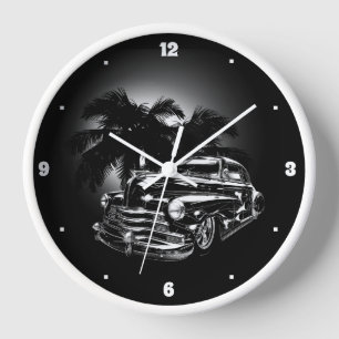 Reloj Chevy Fifties Black Low Rider Palm Trees Graphic