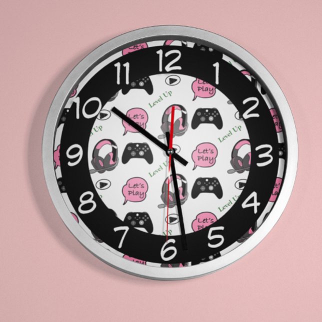 Reloj Chica de jugador rosa y negro (Subido por el creador)
