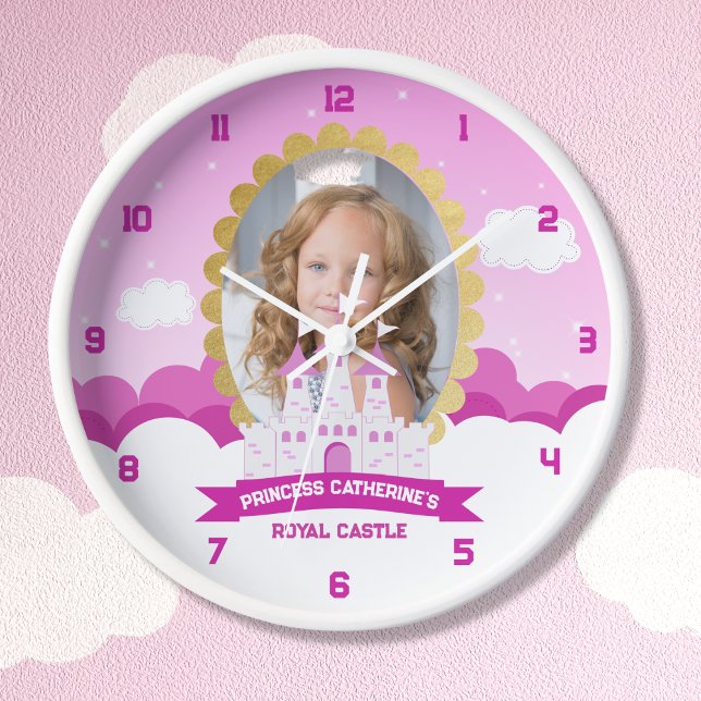 Reloj Chica del Castillo de la Princesa Real Rosa Cumple (Subido por el creador)