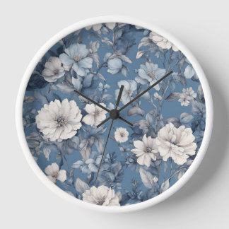 Reloj Chicas Cute Blue Floral Botanical