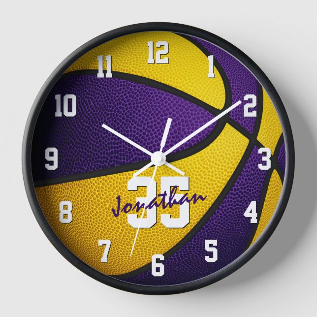 Reloj chicas de baloncesto de  morado (Anverso)