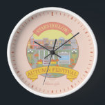 Reloj Chicas Gilmore | Festival Stars Hollow de Otoño<br><div class="desc">Disfrute del ambiente acogedor y pintoresco de otoño en el Stars Hollow con este vibrante diseño del festival de otoño. Con su cenador,  decoraciones de otoño y encantadoras tiendas,  esta obra representa el espíritu de comunidad y celebración que adoran los aficionados.</div>