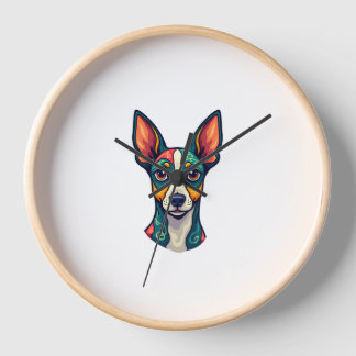 Reloj Chihuahua  Abstract Painting  Colour  Cute Dog (7)