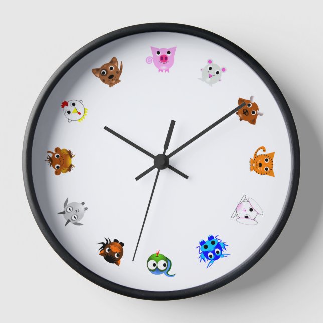 Reloj Chinese Zodiac Animals (rotated) (Anverso)