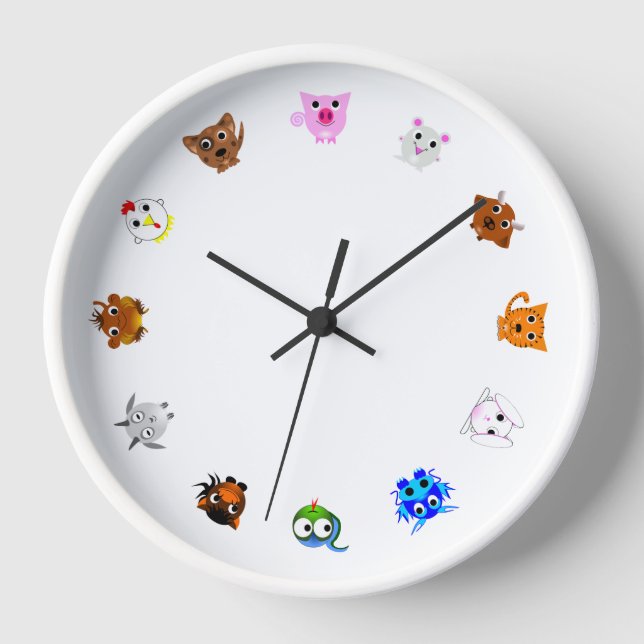 Reloj Chinese Zodiac Animals (rotated) (Anverso)