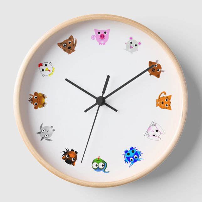 Reloj Chinese Zodiac Animals (rotated) (Anverso)