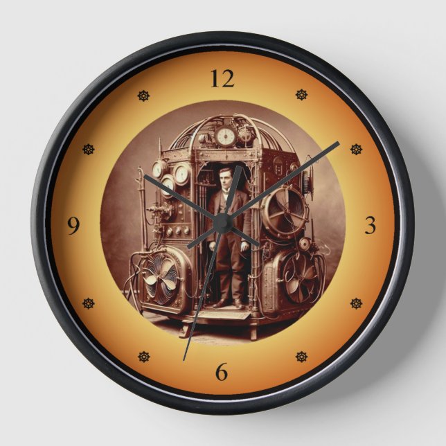 Reloj Científico victoriano ~ Steampunk Time Machine V5. (Anverso)