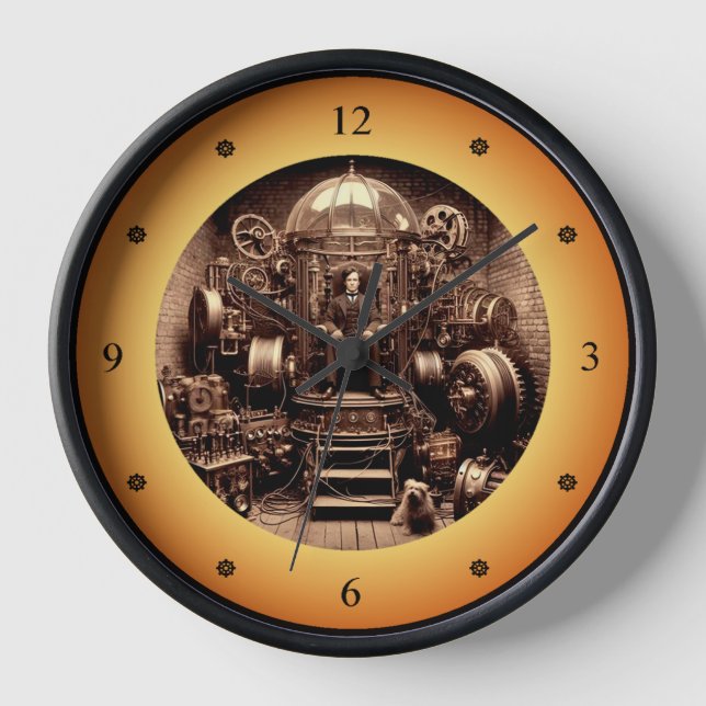 Reloj Científico victoriano ~ Steampunk Time Machine V5. (Anverso)
