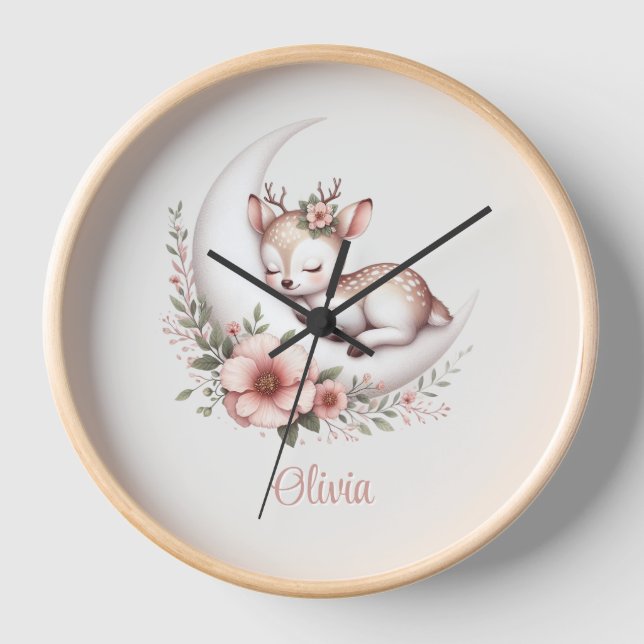 Reloj Cierva Personalizada para Bebé Niña (Anverso)
