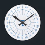 Reloj circular de la unidad Dozenal tau<br><div class="desc">Un reloj para tu pared.</div>