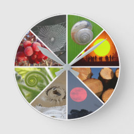 Reloj circular en la naturaleza