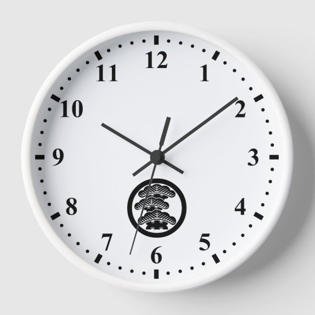 Reloj Círculo con Matsu de tres pisos izquierdo (Anverso)