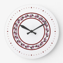 Reloj - Círculo de caída entre líneas de marrón