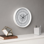 Reloj Círculo geométrico moderno de punto Minimalista gr<br><div class="desc">Patrón moderno y geométrico de puntos con un ambiente boho. Los puntos individuales están en un patrón circular. Para cambiar el color: pulse sobre el área de diseño personalizar o avanzado y elija un color en el selector de color. Se pueden cambiar el color de fondo y los puntos. El...</div>