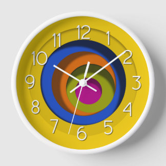 Reloj Círculos Coloridos