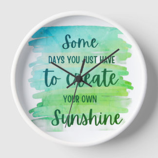Reloj Cita de Vida Inspiradora – Crea Tu Propio Sol