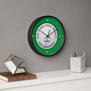 Reloj Cita Deportiva de Pelota de Golf Golfista Verde Ti