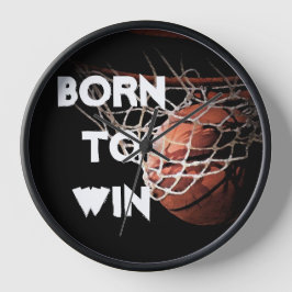 Reloj Cita motivacional diciendo que nació el básquetbol