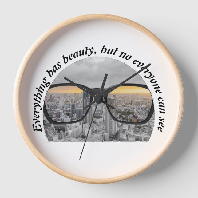 Reloj ciudad a través de gafas (Anverso)