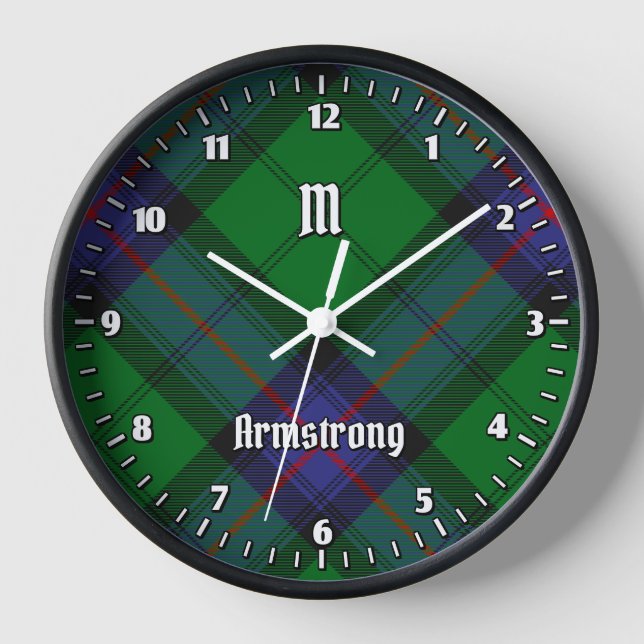 Reloj Clan Armstrong Tartan Large Clock (Anverso)