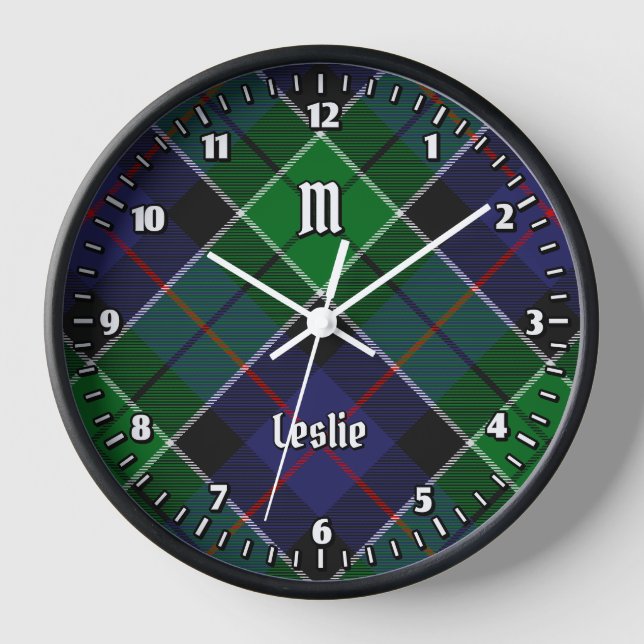 Reloj Clan Leslie Hunting Tartán (Anverso)