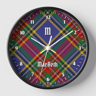 Reloj Clan MacBeth Tartan Large Clock