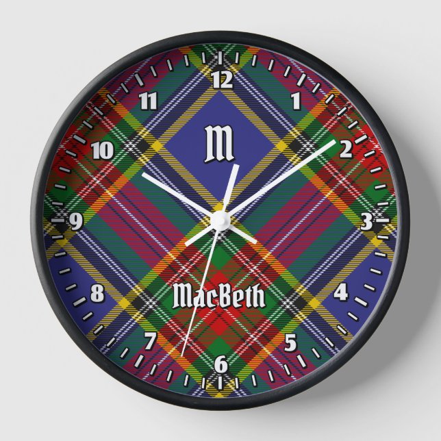 Reloj Clan MacBeth Tartan Large Clock (Anverso)