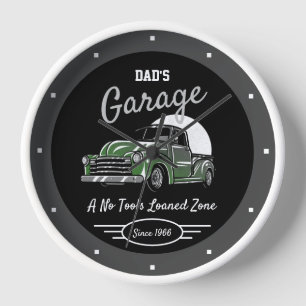 Reloj Clásico Camión Chevy Garage de papá llamado Gray B