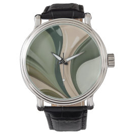 Reloj clásico en un gráfico abstracto elegante