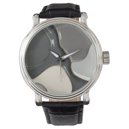 Reloj clásico en un gráfico abstracto elegante